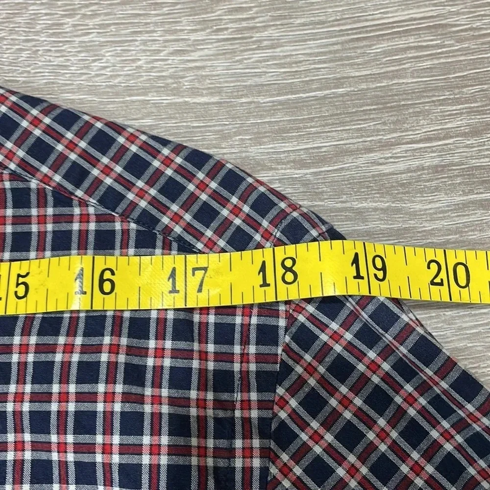 J. Crew Shirtings Washed Tartan Plaid Button Down Long Sleeve Shirt M